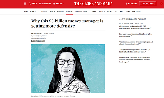 Laura Lau se joint au Globe and Mail pour discuter de ses derniers choix d'actions.