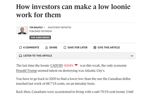 Laura Lau s'entretient avec le Globe and Mail au sujet des principales stratégies d'investissement compte tenu des tarifs douaniers.