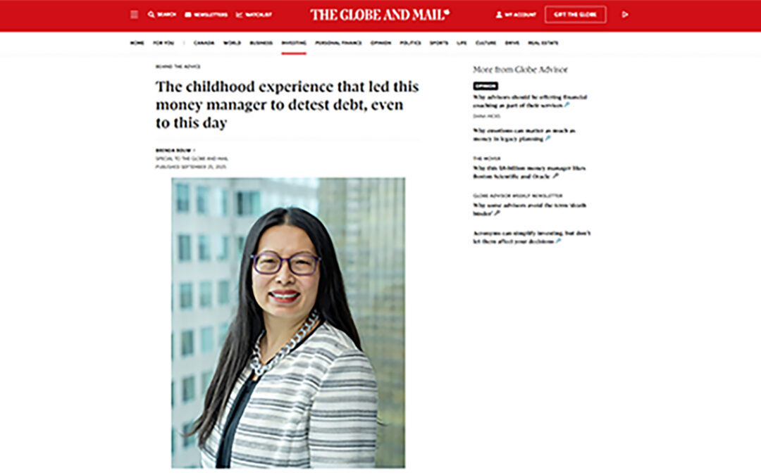 Comment les premières expériences ont façonné une approche disciplinée de l'investissement – ​​Laura Lau, directrice des investissements, dans The Globe and Mail