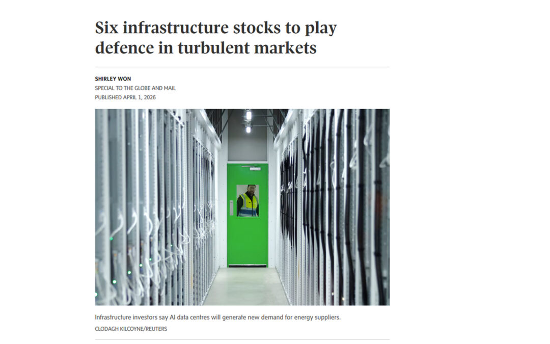CIO Laura Lau highlights infrastructure stocks on The Globe and Mail